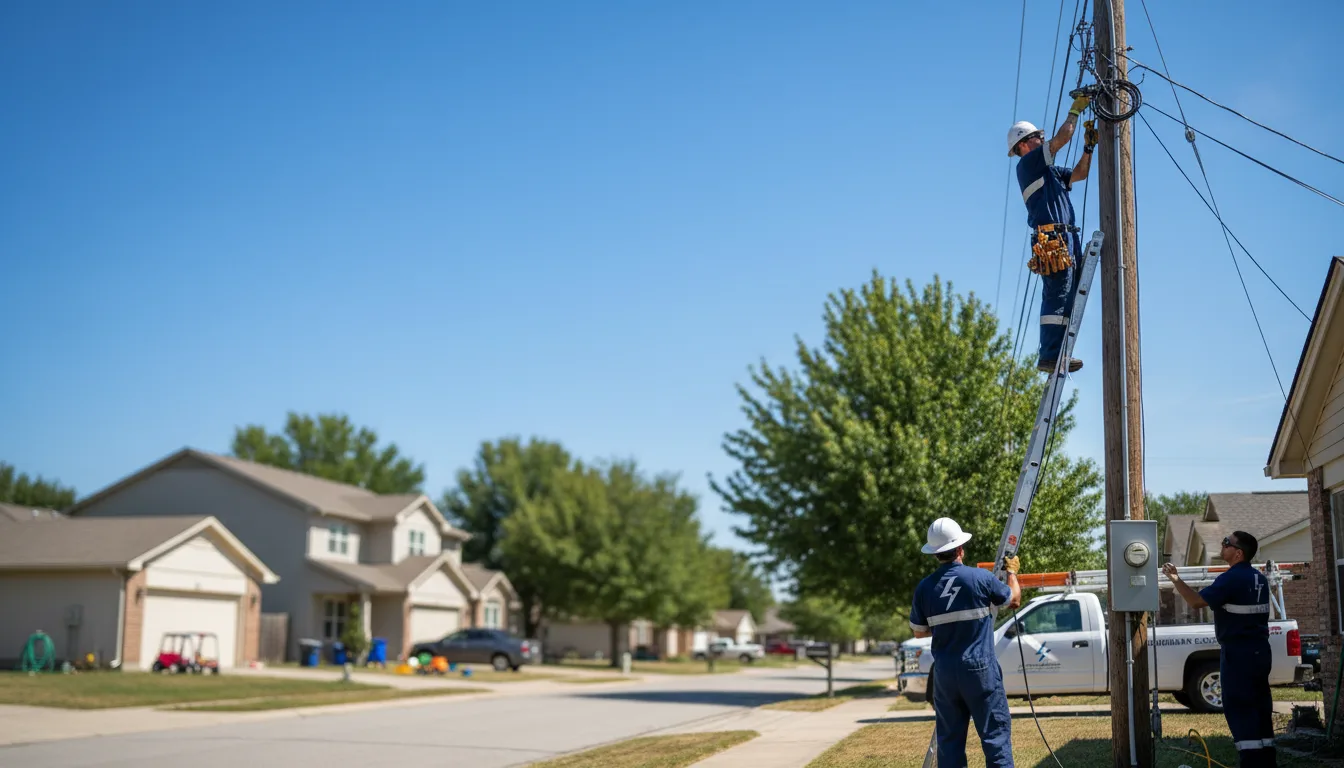 Residential electrician providing installation services in Dazey, ND